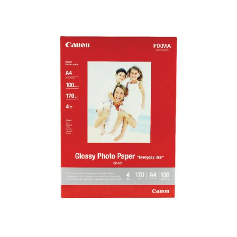 Papel Foto A4 100Hjs Glossy Gp-501 Canon