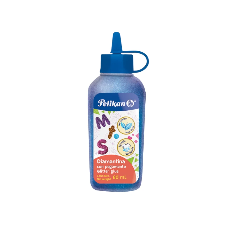 Plastico la Diamantina Azul Electrico Pelikan 60ml