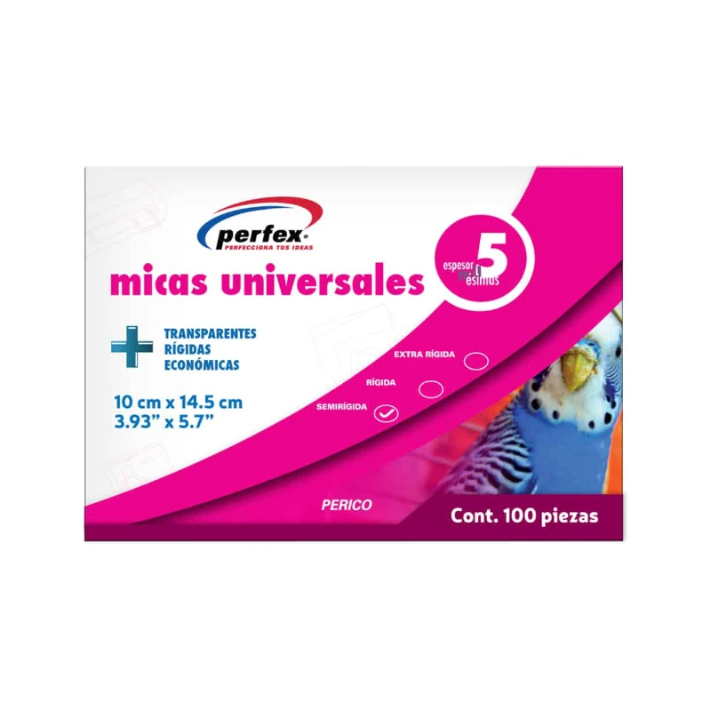 Lamina 10X14.5Cm 5Ml Paquete100 Perfex Revision