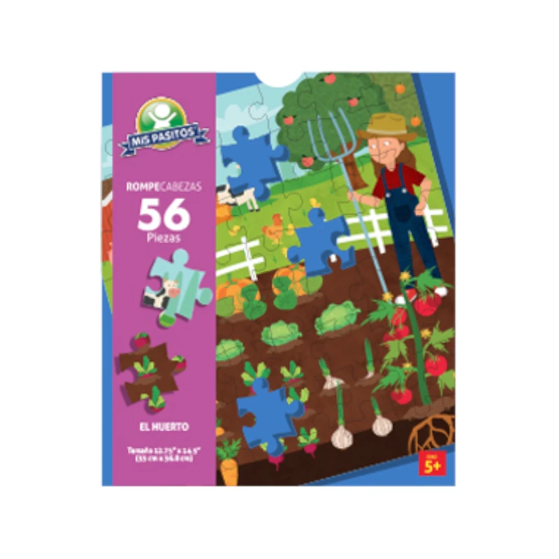 Rompecabezas El Huerto 56 Piezas Mis Pasitos