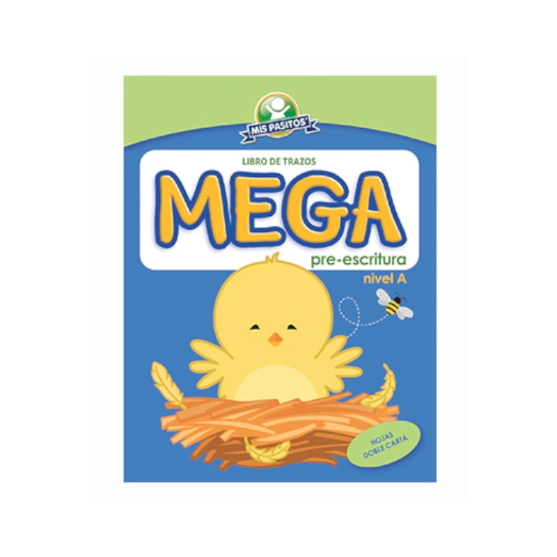 Libro Actividades Y Colorear Mega Pre-Escritura Nivel A Pollito Mis Pasitos