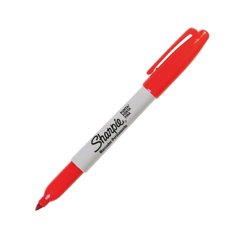 Marcador Permanente Sharpie Rojo Fino