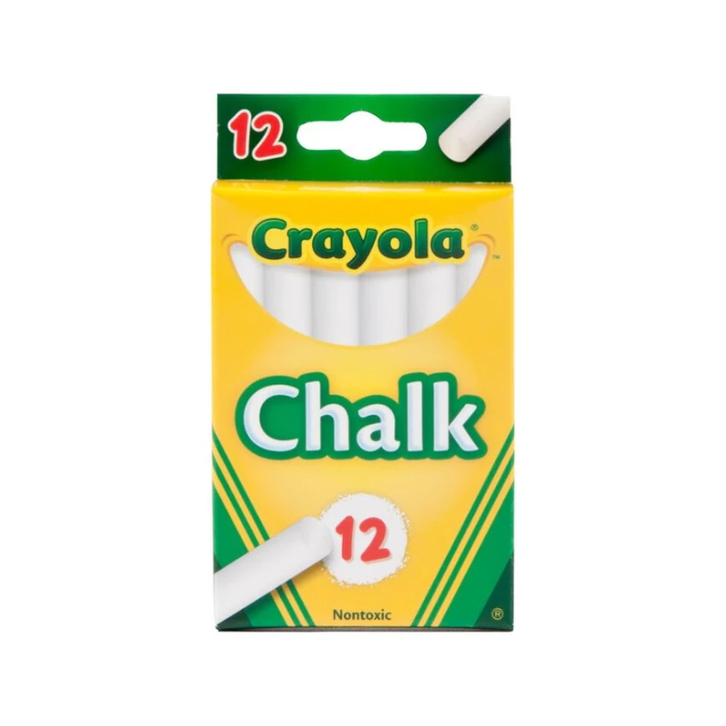 Tiza Blanca Crayola 12 Unidades 51-0320
