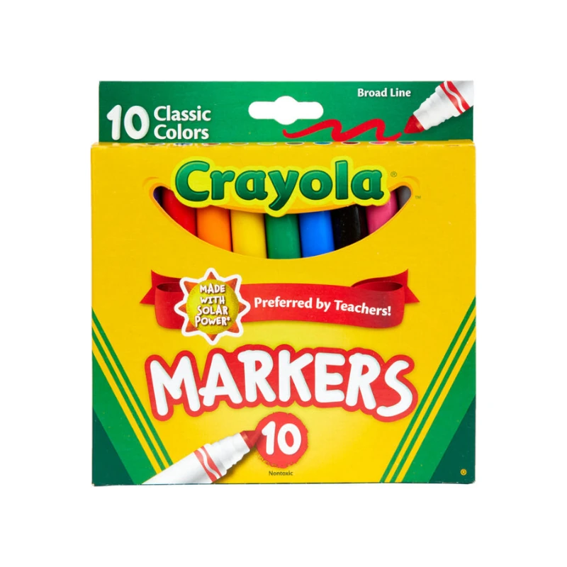 Marcador Escolar 10 Colores Crayola Jumbo 58-7722
