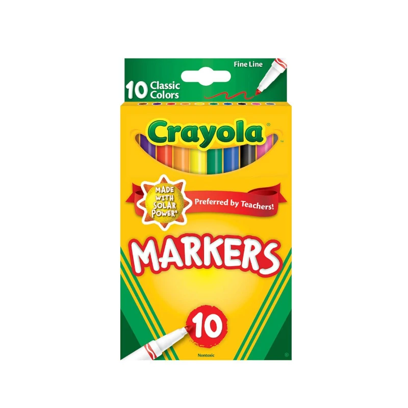 Marcador Escolar 10 Colores Crayola Fino 58-7726