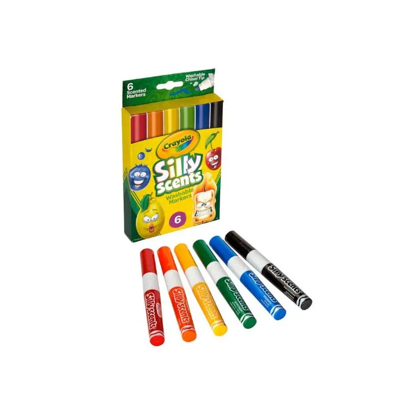 Marcador Escolar 6 Colores Crayola Silly Scents 58-8197