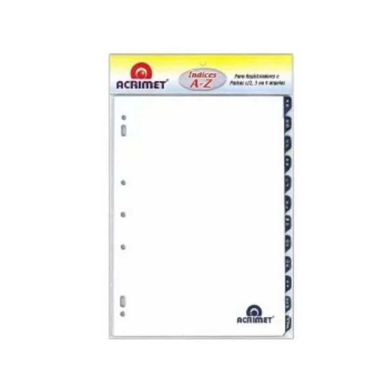 Separador De Hojas Acrimet A-Z  T/O