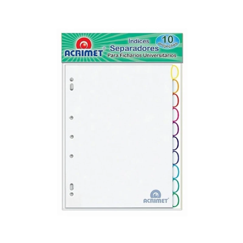 Separador De Hojas Acrimet 6 Col T/C