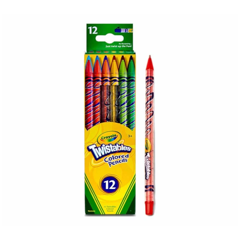 Lapiz Color Largo 12 Colores Crayola Twistables