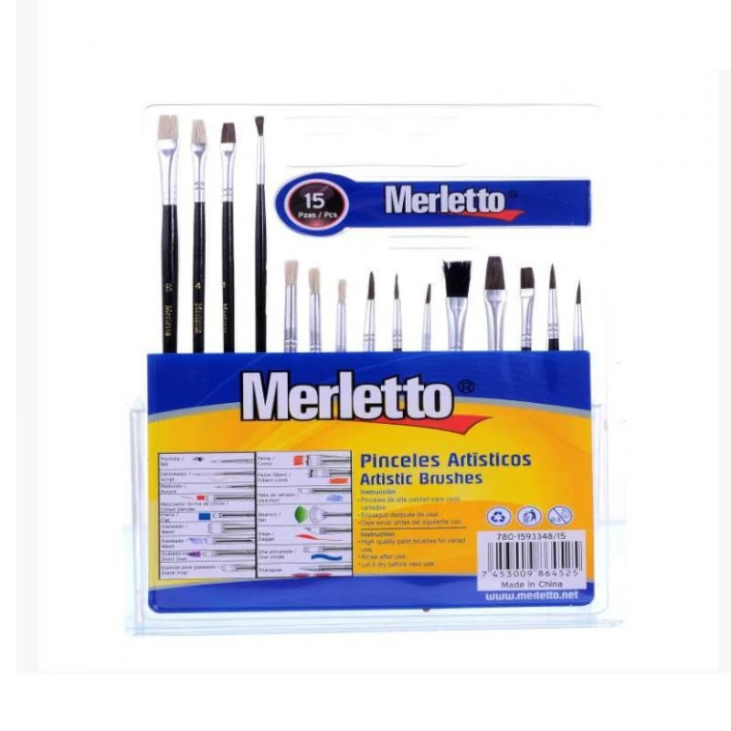 Pinceles Paquete 15 Neg 3348/15 Merletto