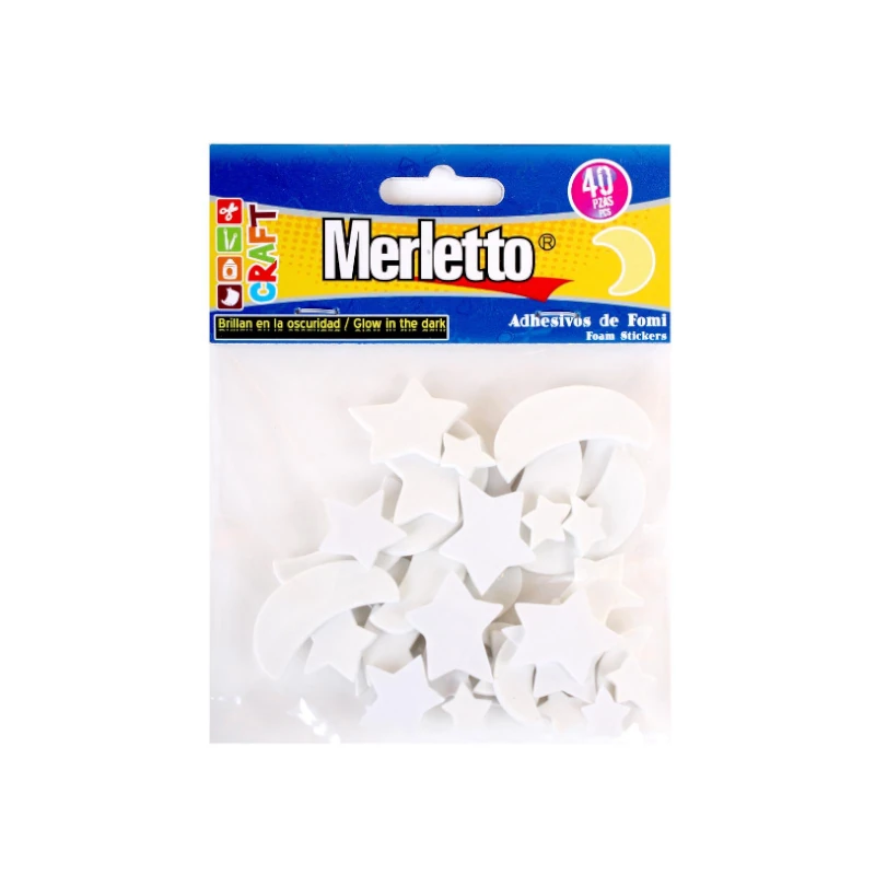 Foamy Adhesivo Estrella Paquete40 Merletto