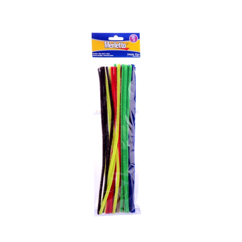 Limpia Pipas Paquete 30 Colores Neon Merletto