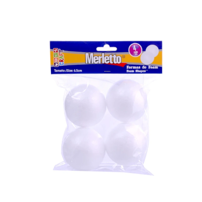 Esteirofon Pelota 65mm Paquete4 Merletto