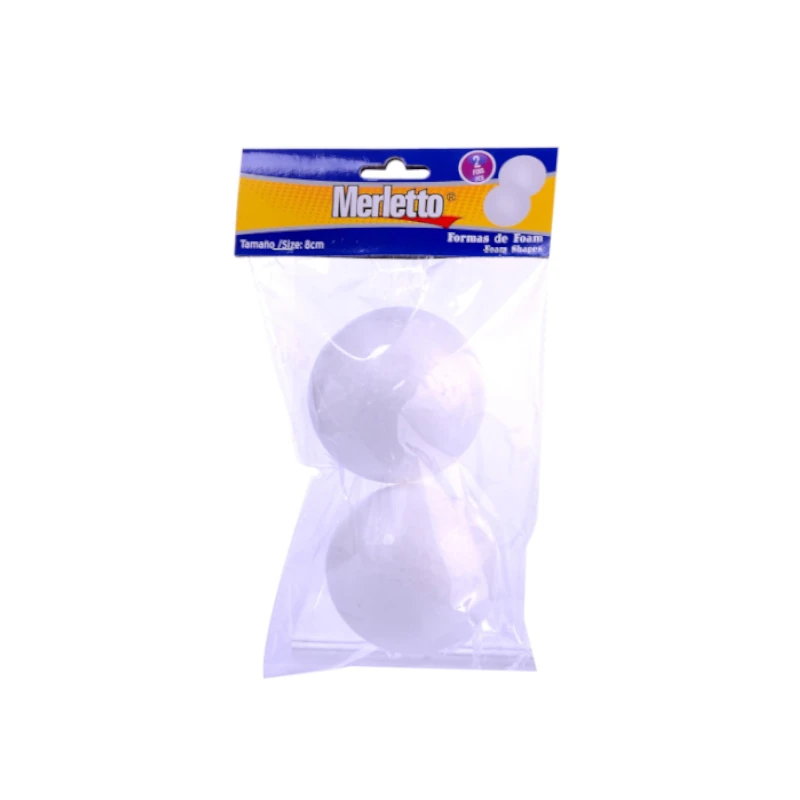 Esteirofon Pelota 80mm Paquete2 Merletto