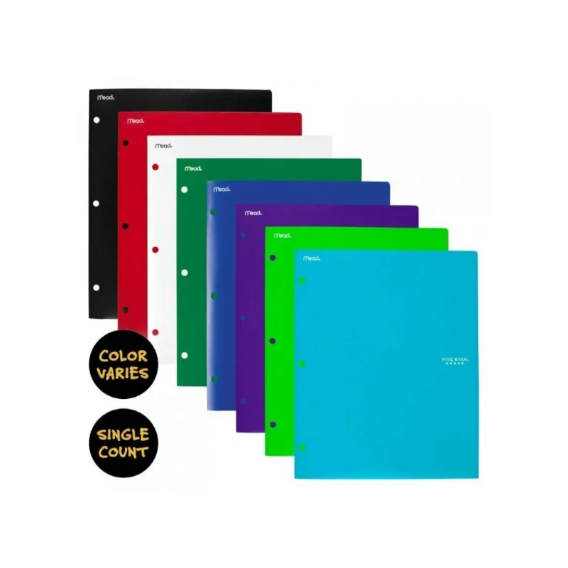 Folder Plast Tamaño Carta Mead P/Binder Surt Five Star