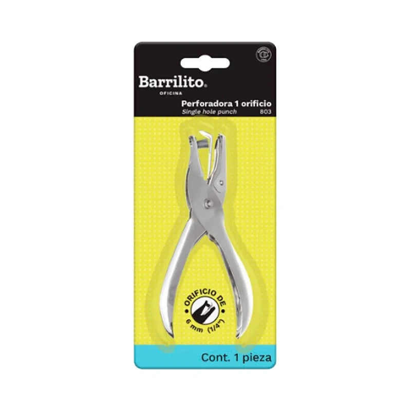 Perforadora Barrilito 1 Agujero 3 Mm 809