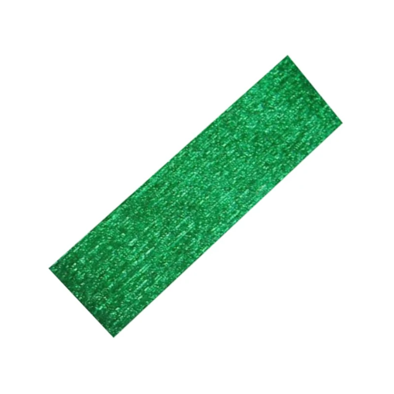 Papel Crepe Metalico Paquete10 Verde 50cmx2m