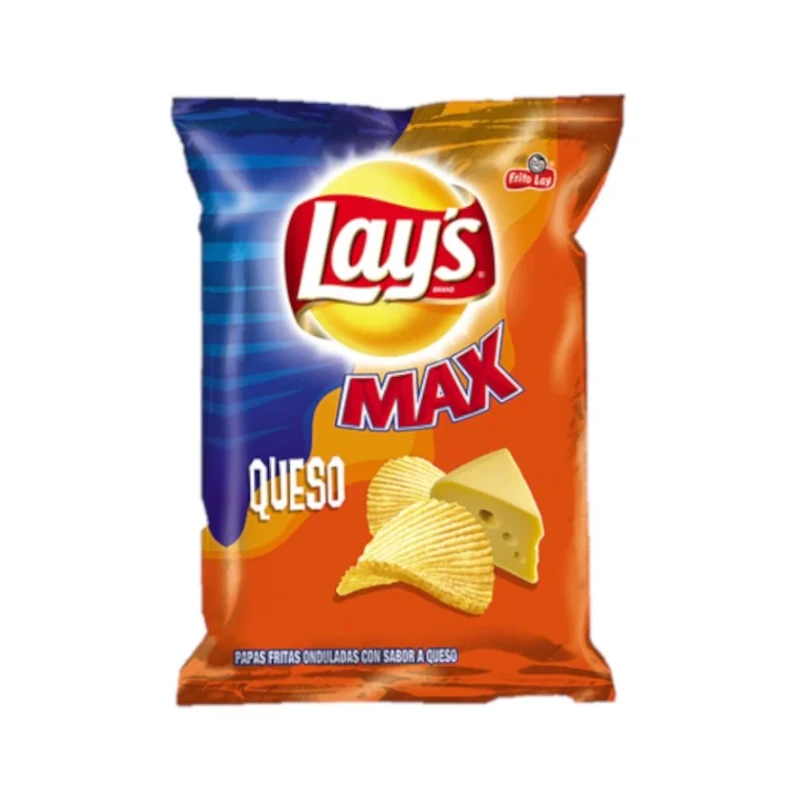 Lays Max Onduladas Queso 80gr