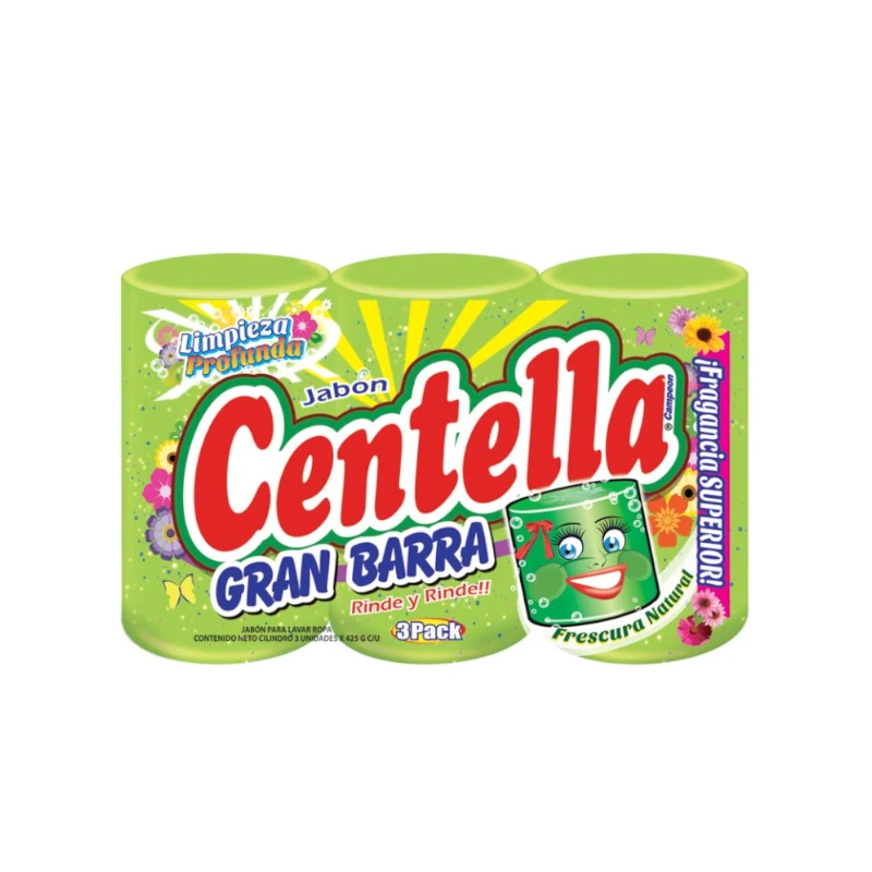 Jabon Centella Pqt3 Gran Barra 400gr