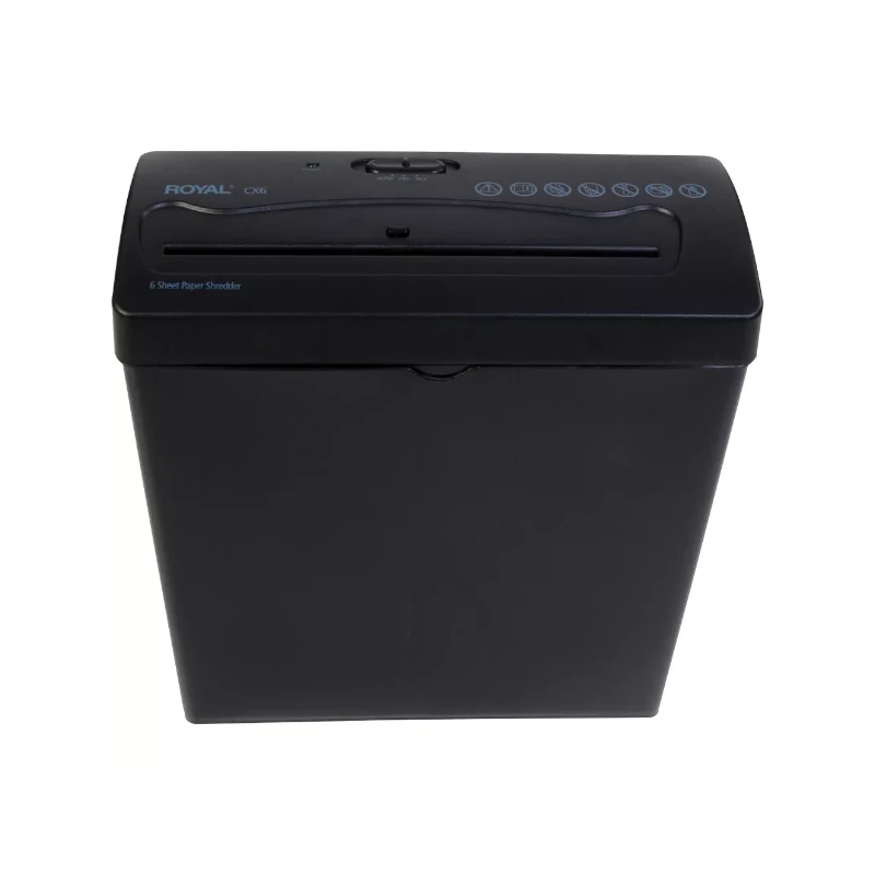 Destructor Royal 6Hjs P/Tarjeta Cred/Grapa/Clips Corte Cruzad Cx6