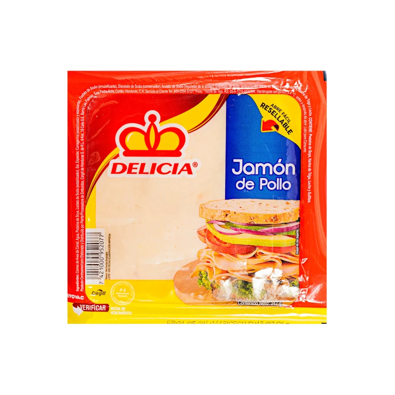 Jamon De Pollo Delicia Pqt 247gr
