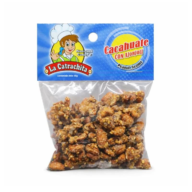 Cacahuate Garapiñado Con Ajonjoli La Catrachita 80gr