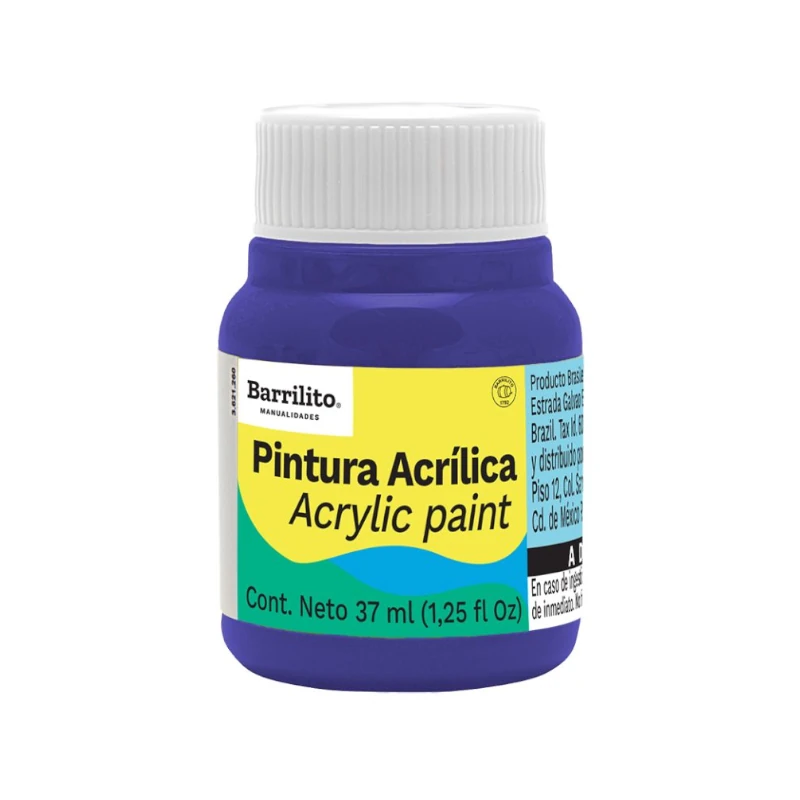 Pintura Acrilica 37Ml Azul Rey Barrilito