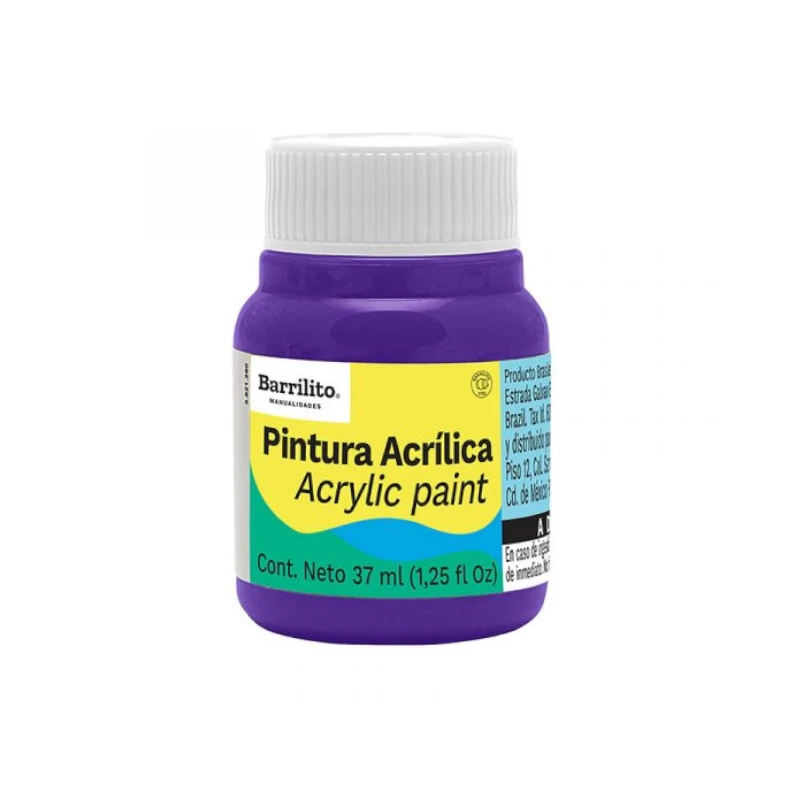 Pintura Acrilica 37Ml Morado Barrilito
