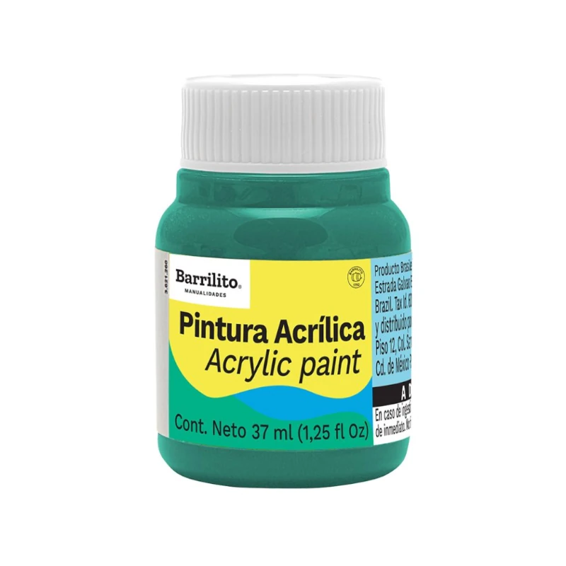 Pintura Acrilica 37Ml Turqueza Barrilito