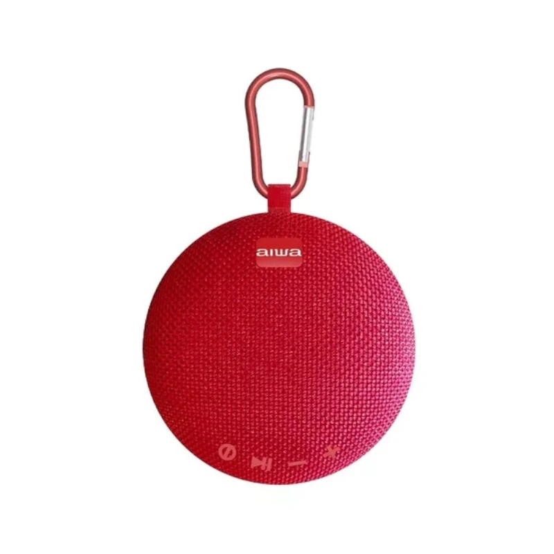 Parlante Portatil Mini 5W Inalambrico Bluetooth Aux Sd Rojo Aiwa