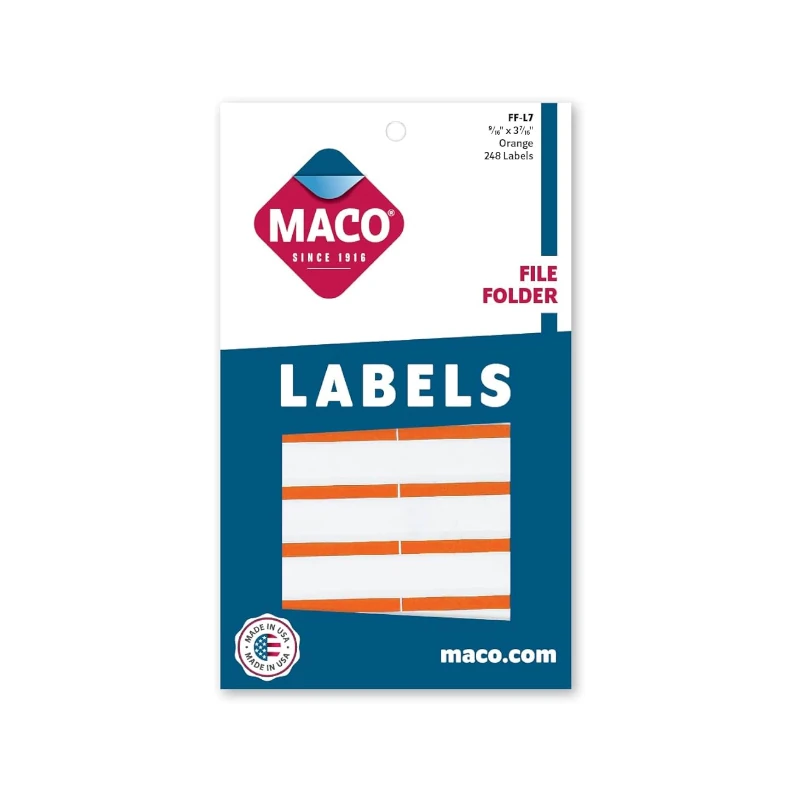 Viñeta P/Folder Naranja Maco Ff-L7 248Unds