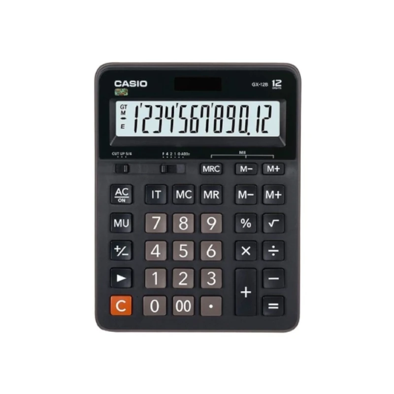 Calculadora Casio Gx-12B 12 Digitos Negro