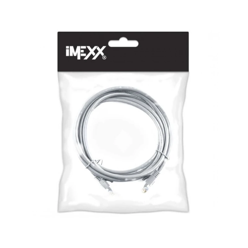 Cable De Red Categoria 5e Utp  10 Pies  Gris  Patch Cord  Imexx
