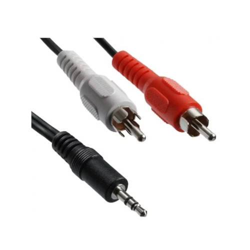 Cable De Audio Con 1 Plug 3.5mm Tipo Macho A 2 Rca Tipo Macho  150cm  Imexx