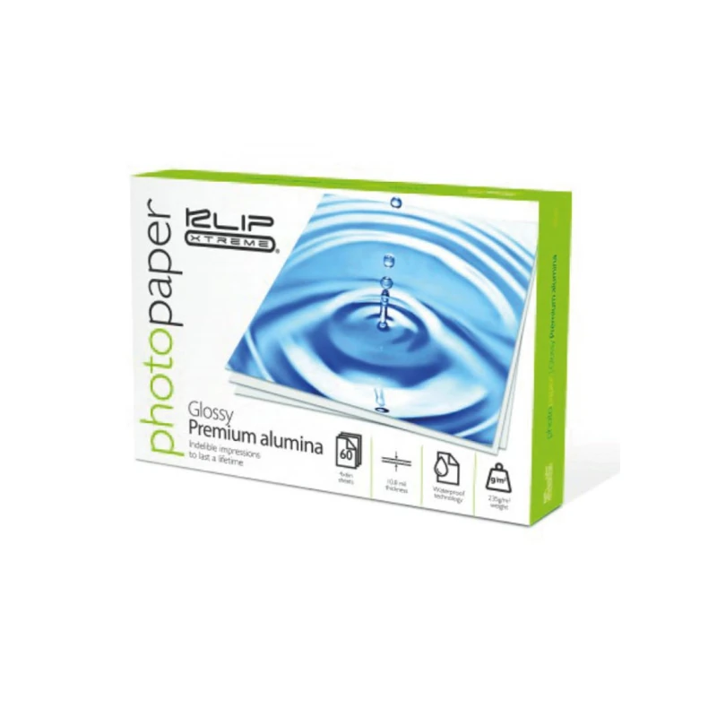 Papel Foto 4X6 60Hjs Aluminia 235Gr Kpa-460 Prueba Agua Klipx
