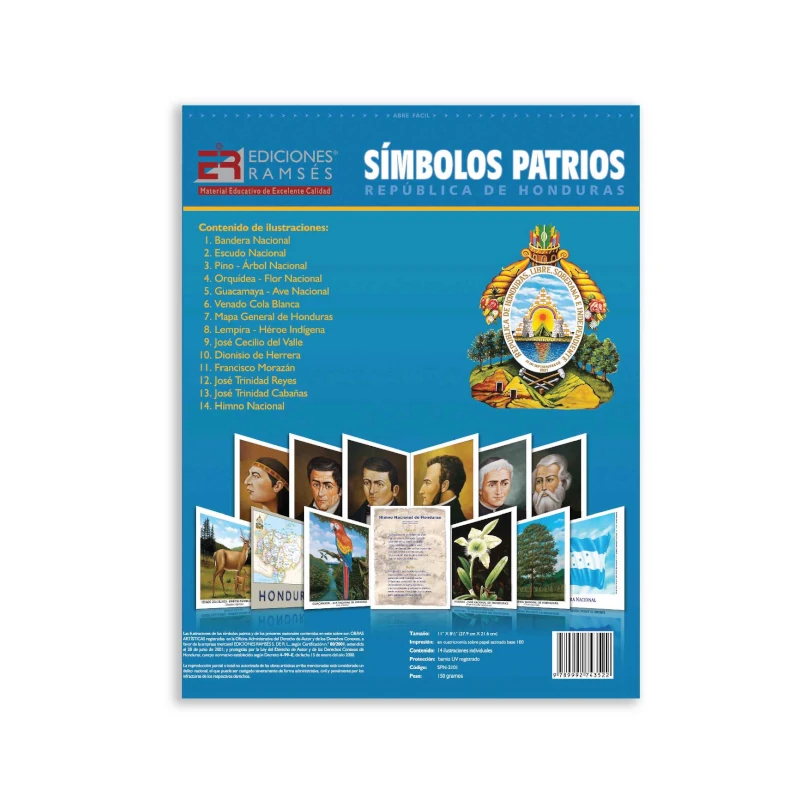 Set Simbolos Patrios Medianos 8.5x11