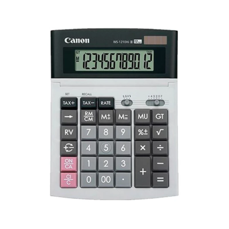 Calculadora Canon Ws-1210Hi Iii 12 Digitos  Solar