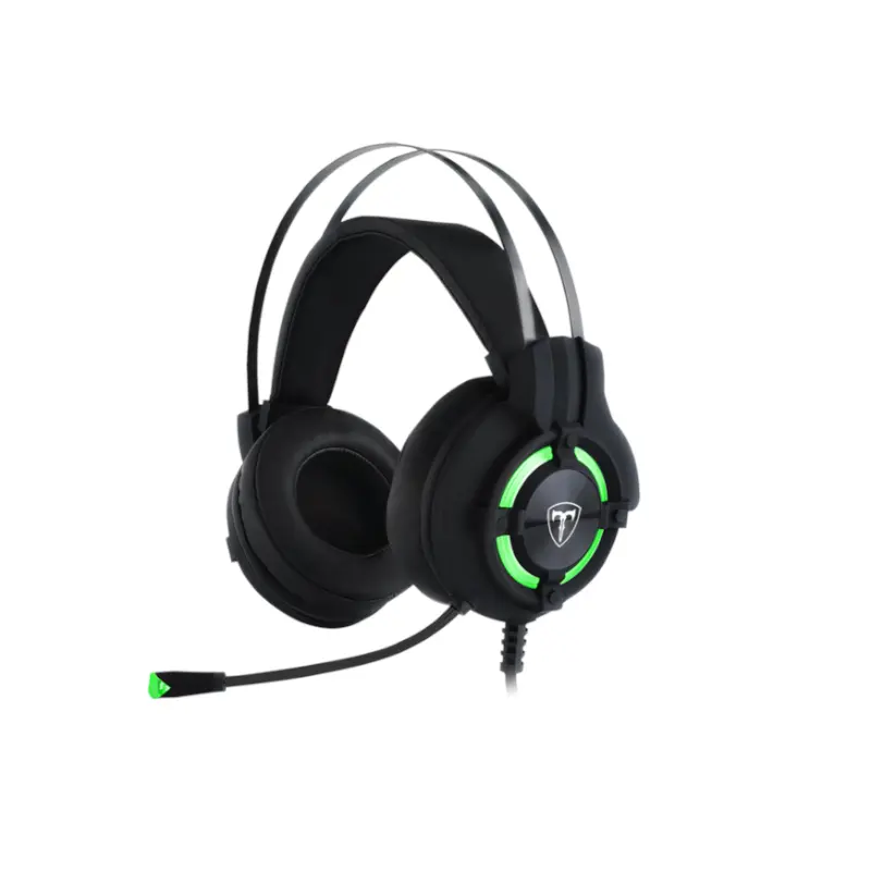 Audifono T-Dagger Gaming Usb Negro-Verde Con Microfono Andes 300
