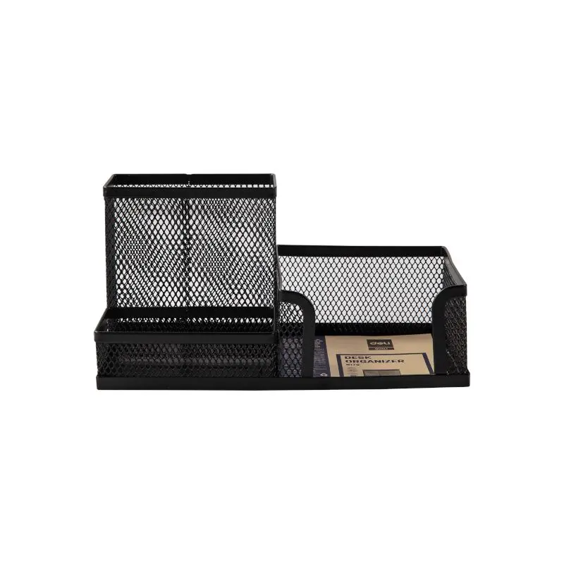Organizador Metalico Para Escritorio Negro Deli