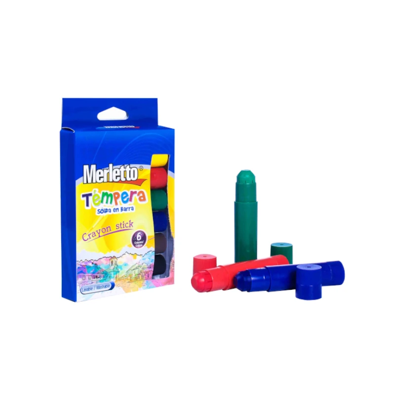 Tempera Solida Merletto 10Grs 6Pzs