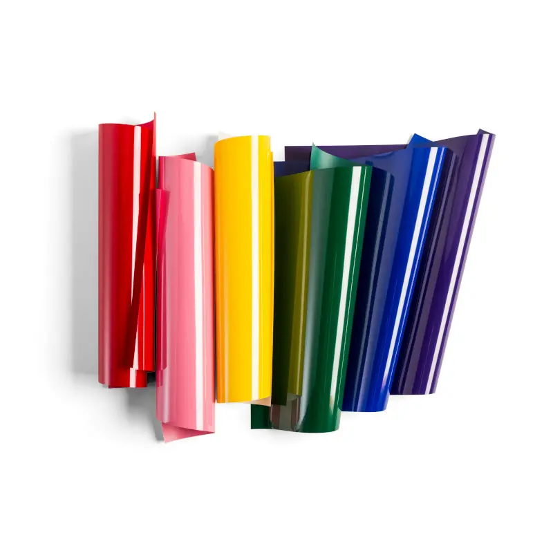 Vinil Para Planchar Iron-On Rainbow Cricut 6 Colores 12X12