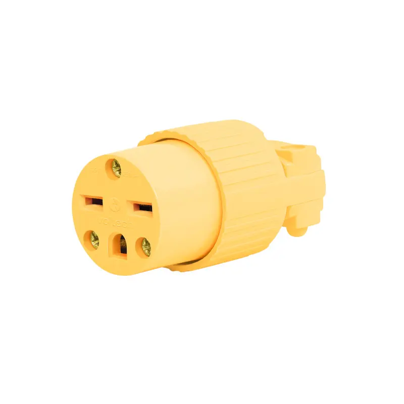 Tomacorriente Amarillo Para Extension Tipo Chino Volteck 46118
