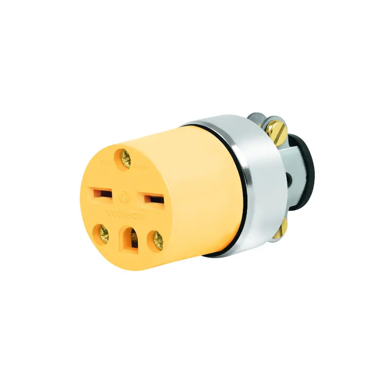 Tomacorriente Para Extension Industrial Metal 250V 15A Volteck 46114