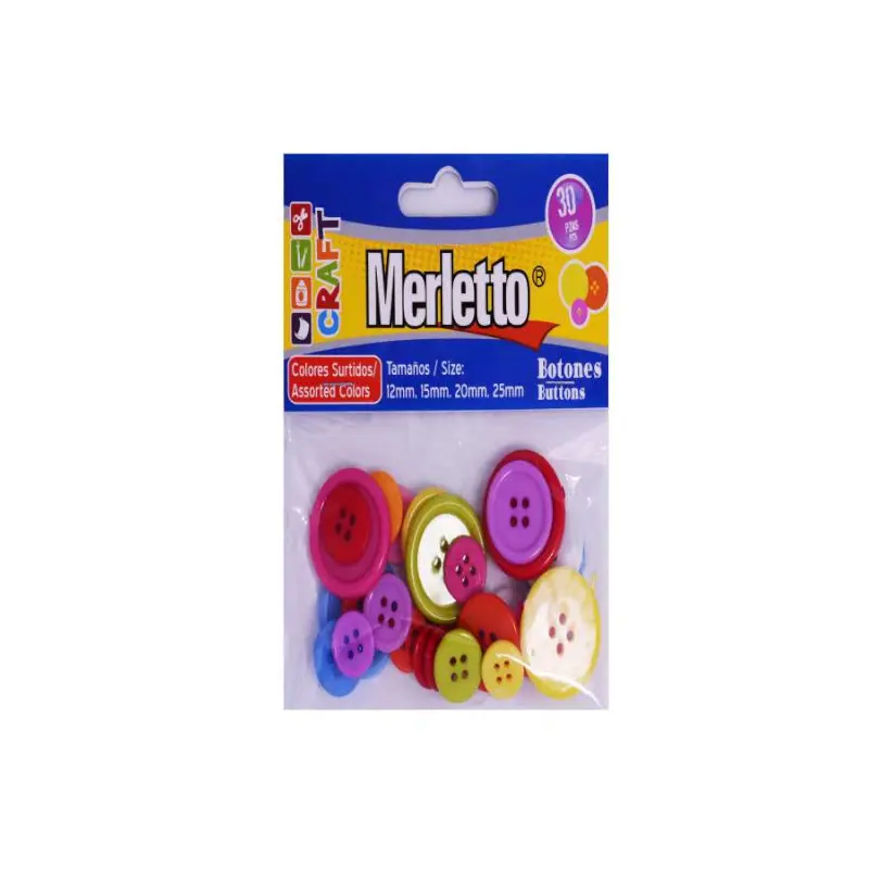 Botones Merletto Surtido 30pz 3812680