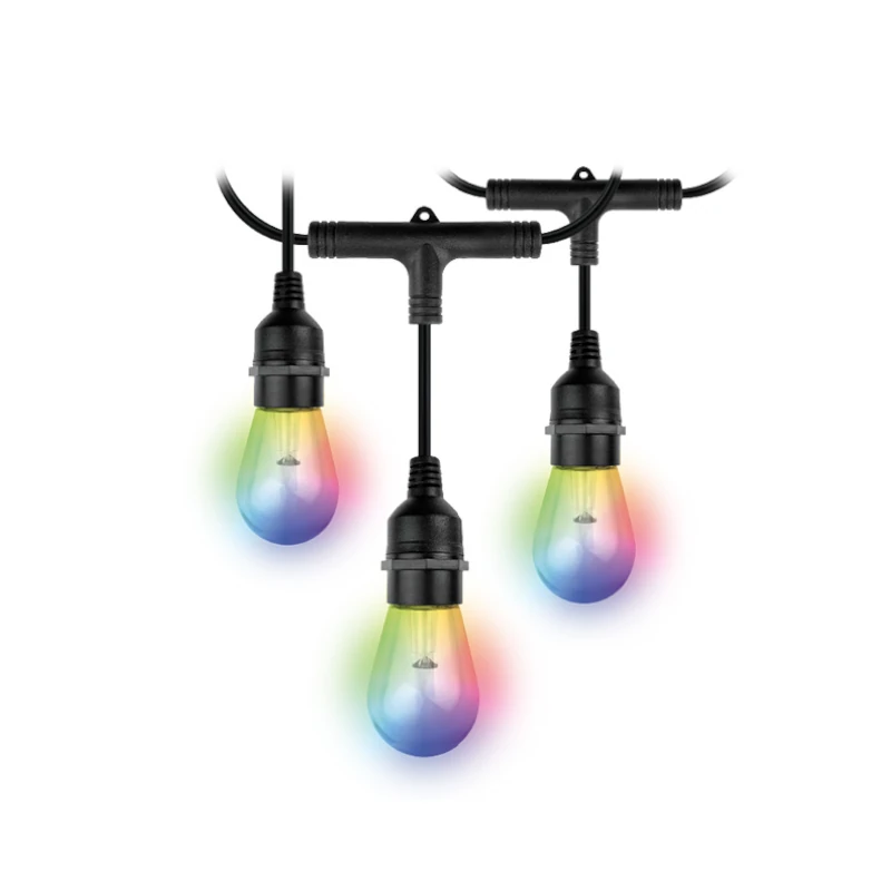 Luces Led Guirnalda Para Exterior Inteligente Rgb Wifi Nexxt Multicolor
