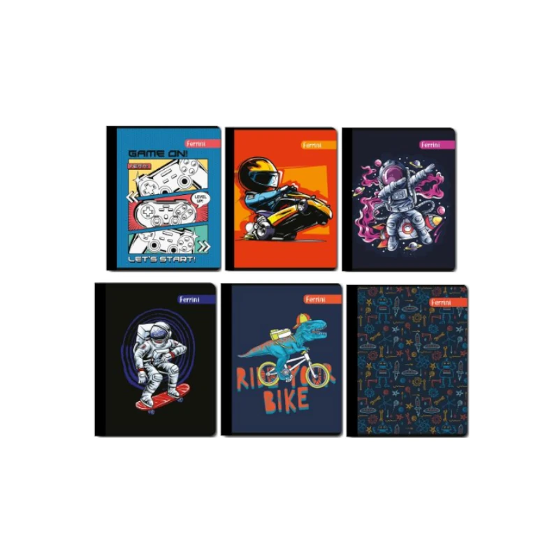 Cuaderno Cosido Grande 200 Pag Surtido Uv Ferrini Masculino