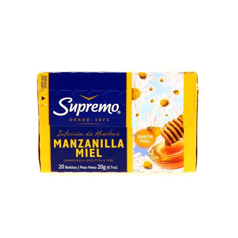 Te Manzanilla Miel Supremo 20 Sobres