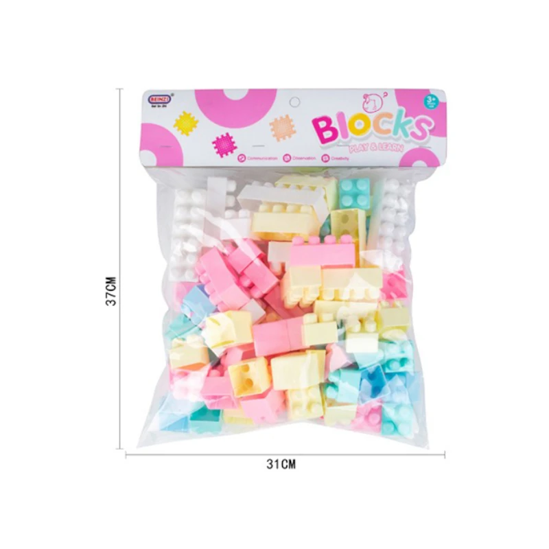 Juego Didactico Bloque Paquete 84 Plastico