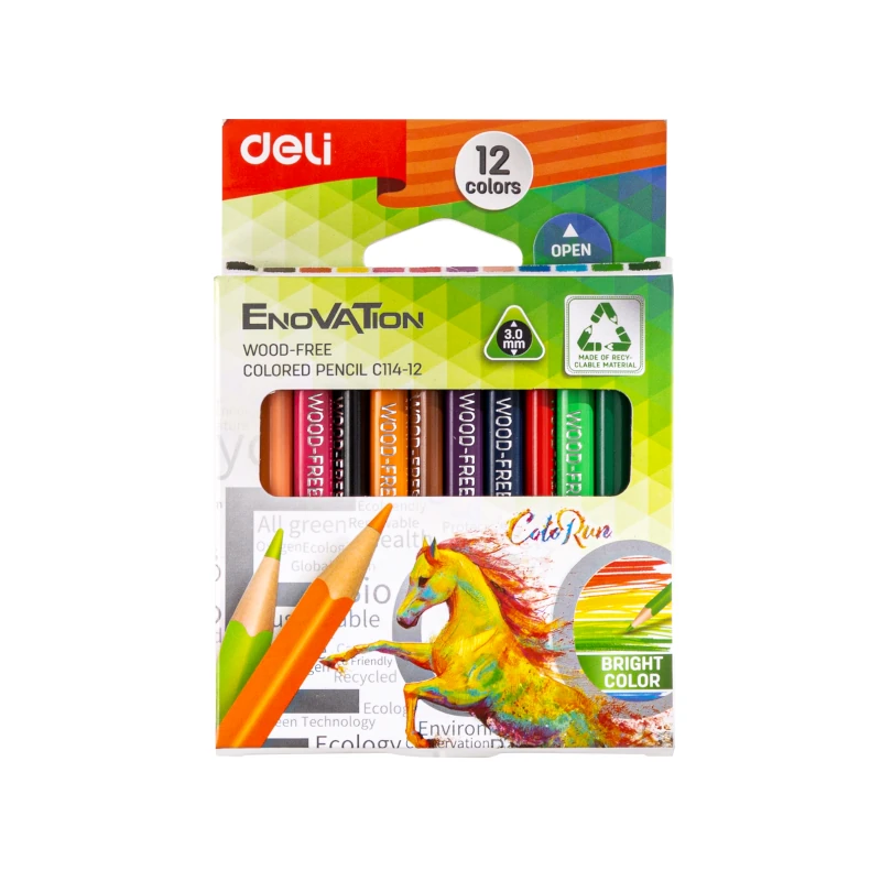 Lapiz Color Corto Paquete 12 Deli