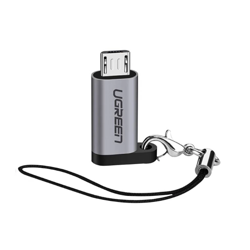 Adaptador Usb-C A Micro Usb 2.0 Macho Gris Us282 Ugreen